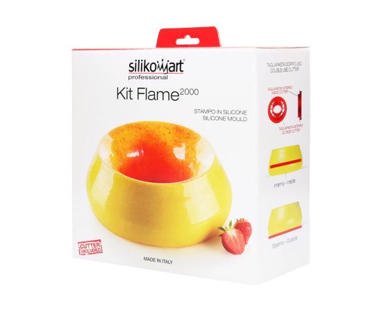 Форма для приготовления тортов и пирожных Kit Flame 24 х 8,5 см, силиконовая, Silikomart, изображение 8