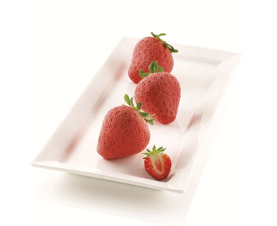 Форма для приготовления пирожных Fragole e Panna силиконовая, Silikomart