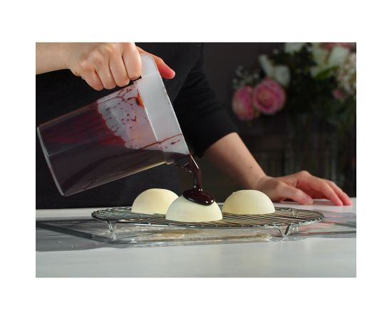 Форма для приготовления пирожных Half Sphere 18,5 х 33,5 см силиконовая, Silikomart, изображение 12