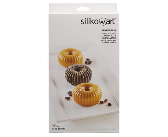 Форма для приготовления пирожных Mini Raggio 18 х 33,6 см силиконовая, Silikomart, изображение 11