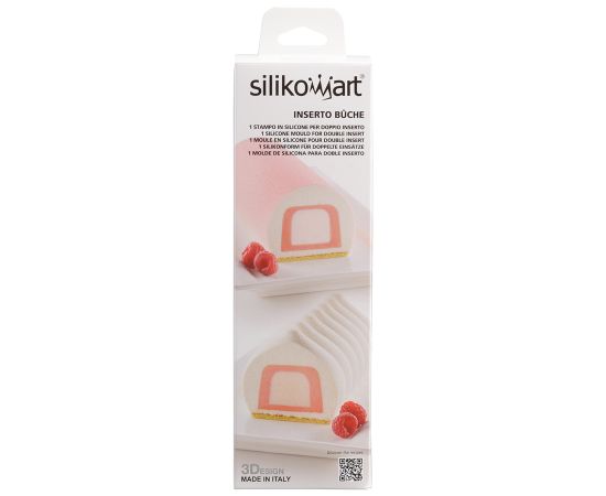 Форма для приготовления пирожных Inserto Buche 22 х 5 см силиконовая, Silikomart, изображение 9