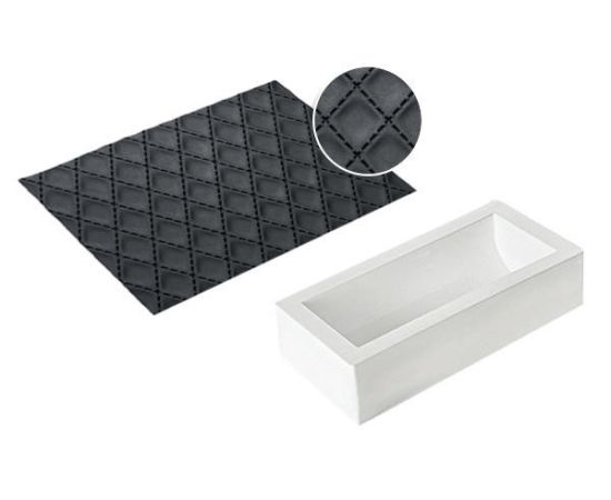 Форма для приготовления пирожного KIT BUCHE MATELASSE, 25 х 9 х 7 см, силиконовая, Silikomart, изображение 2