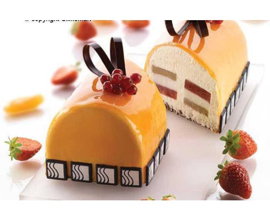 Форма для приготовления пирожного BUCHE, 1 отделение, 25 х 9 х 7 см, силиконовая, Silikomart, изображение 2
