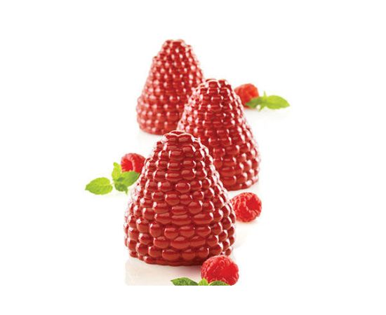 Форма для приготовления пирожного Mora & Lampone, 11 х 44,5 х 6,7 см, D6,5 см, силиконовая, Silikomart, изображение 3