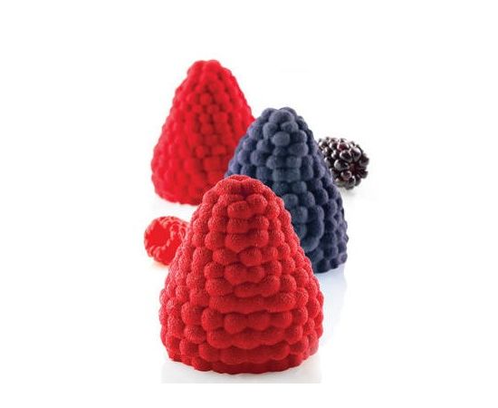 Форма для приготовления пирожного Mora & Lampone, 11 х 44,5 х 6,7 см, D6,5 см, силиконовая, Silikomart