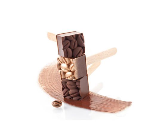 Коврик кондитерский для создания текстуры Coffee Mat, 60 х 40 х 8,5 см, силиконовая, Silikomart, изображение 2