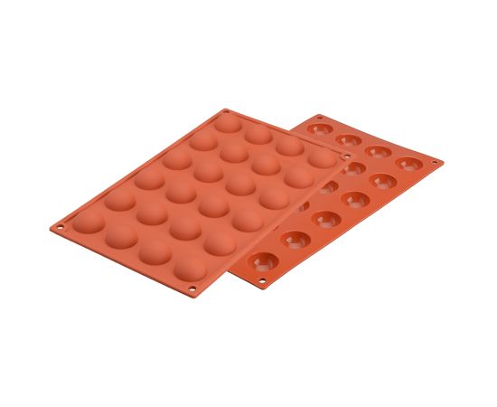 Форма для приготовления пирожных Semisfera 17,5 х 23 см силиконовая, Silikomart