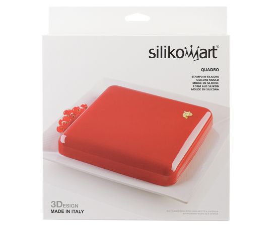 Форма для приготовления торта Quadro 21 х 21 см силиконовая, Silikomart, изображение 8