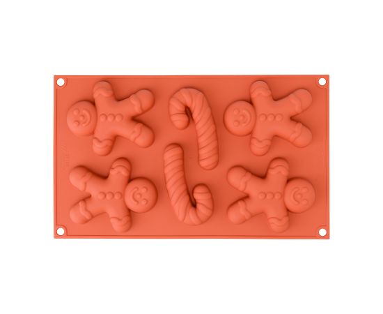 Форма для приготовления печенья Ginderbread Man, 33,6 х 18 х 2,4 см, силиконовая, Silikomart
