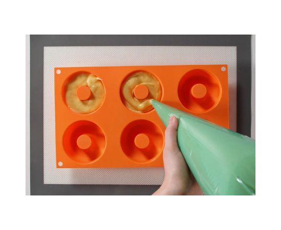 Форма для приготовления пончиков Donuts 18 х 33 см силиконовая, Silikomart, изображение 6
