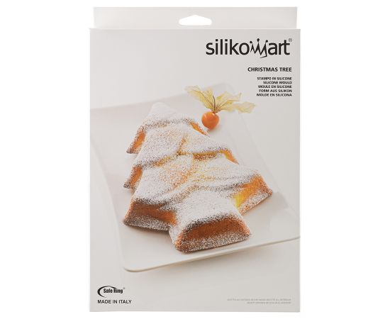 Форма для приготовления пирожного Christmas Tree 28 х 20 см силиконовая, Silikomart, изображение 7