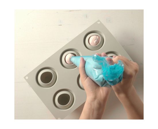 Форма для приготовления пирожных Fragole e Panna силиконовая, Silikomart, изображение 6