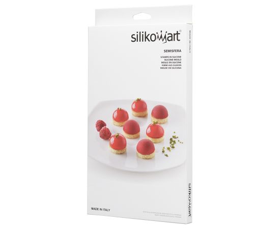 Форма для приготовления пирожных Semisfera 17,5 х 23 см силиконовая, Silikomart, изображение 12