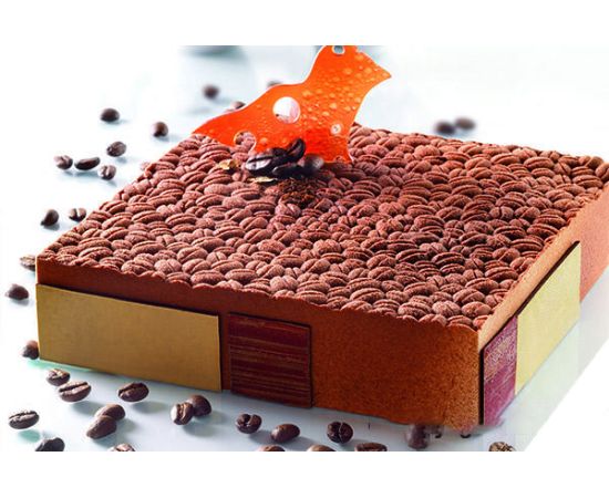 Коврик кондитерский для создания текстуры Coffee Mat, 60 х 40 х 8,5 см, силиконовая, Silikomart, изображение 3