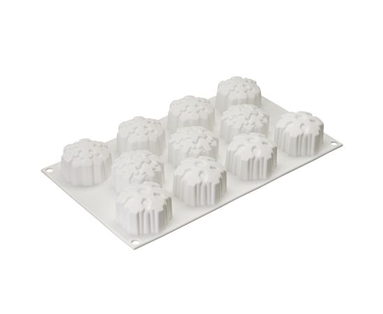 Форма для приготовления пирожных и конфет Snowflakes 30,5 х 18 см, Silikomart, изображение 3