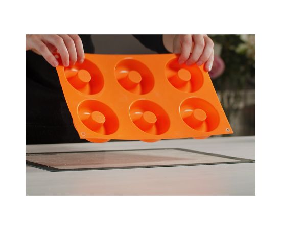 Форма для приготовления пончиков Donuts 18 х 33 см силиконовая, Silikomart, изображение 5