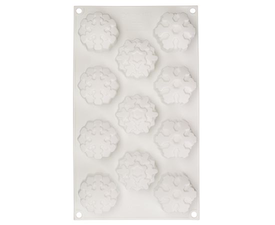 Форма для приготовления пирожных и конфет Snowflakes 30,5 х 18 см, Silikomart, изображение 5