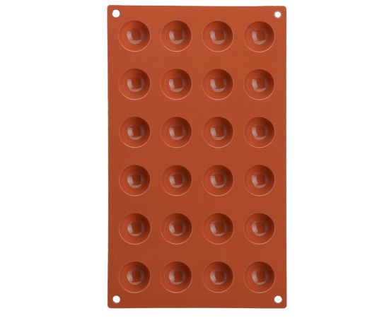 Форма для приготовления пирожных Semisfera 17,5 х 23 см силиконовая, Silikomart, изображение 2