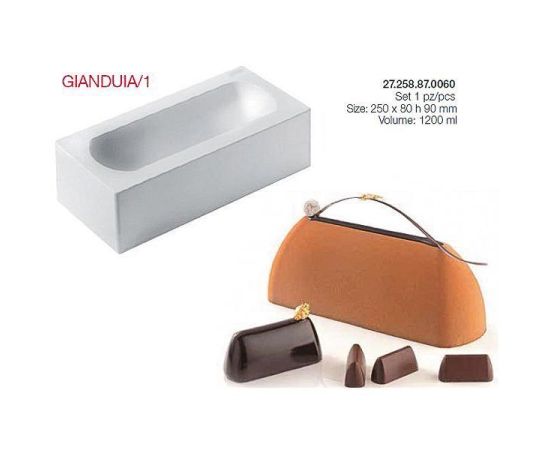 Форма для приготовления пирожного GIANDUIA, 25 х 8 х 9 см, силиконовая, Silikomart