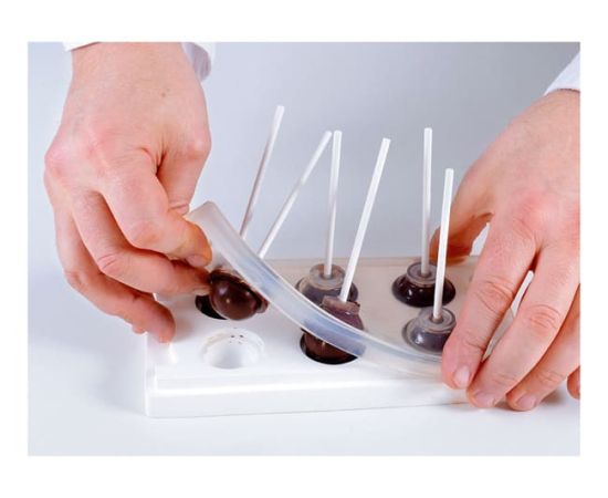 Форма для приготовления пирожного MUL3D-28 for 6 Cake Pops, 12 х 42,5 х 4,3 см, D2,8 см, силиконовая, Silikomart, изображение 11