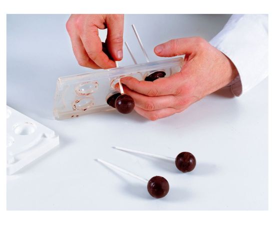 Форма для приготовления пирожного MUL3D-28 for 6 Cake Pops, 12 х 42,5 х 4,3 см, D2,8 см, силиконовая, Silikomart, изображение 12
