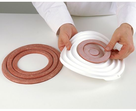 Форма для приготовления тортов INSERT DECOR ROUND, 26 х 26 х 2 см, силиконовая, Silikomart, изображение 4