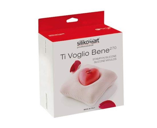 Форма для приготовления пирожного Ti Voglio Bene, 270 мл, 10 х 10 х 3 см, силиконовая, Silikomart, изображение 4