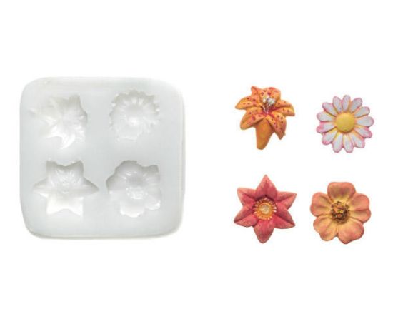 Форма для приготовления мастики и шоколада Flower, 2,3 х 2,3 х 15,5 силиконовая, Silikomart, изображение 2