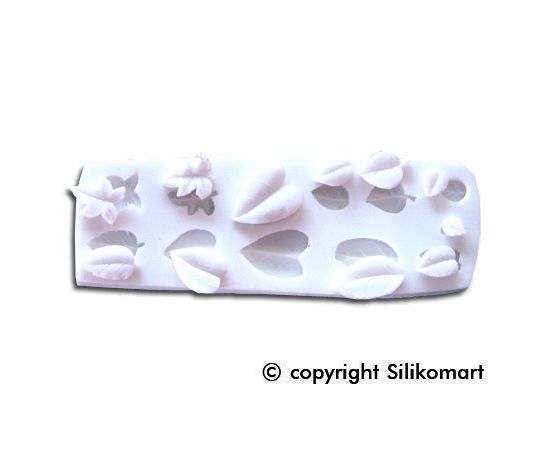 Форма для приготовления марципана в форме Листиков, силиконовая, Silikomart