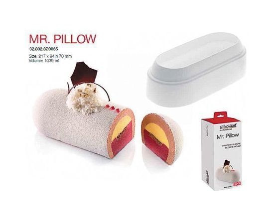 Форма для приготовления пирожного Mr Pillow, 1039 мл, 21,7 х 9,4 х 7 см, силиконовая, Silikomart
